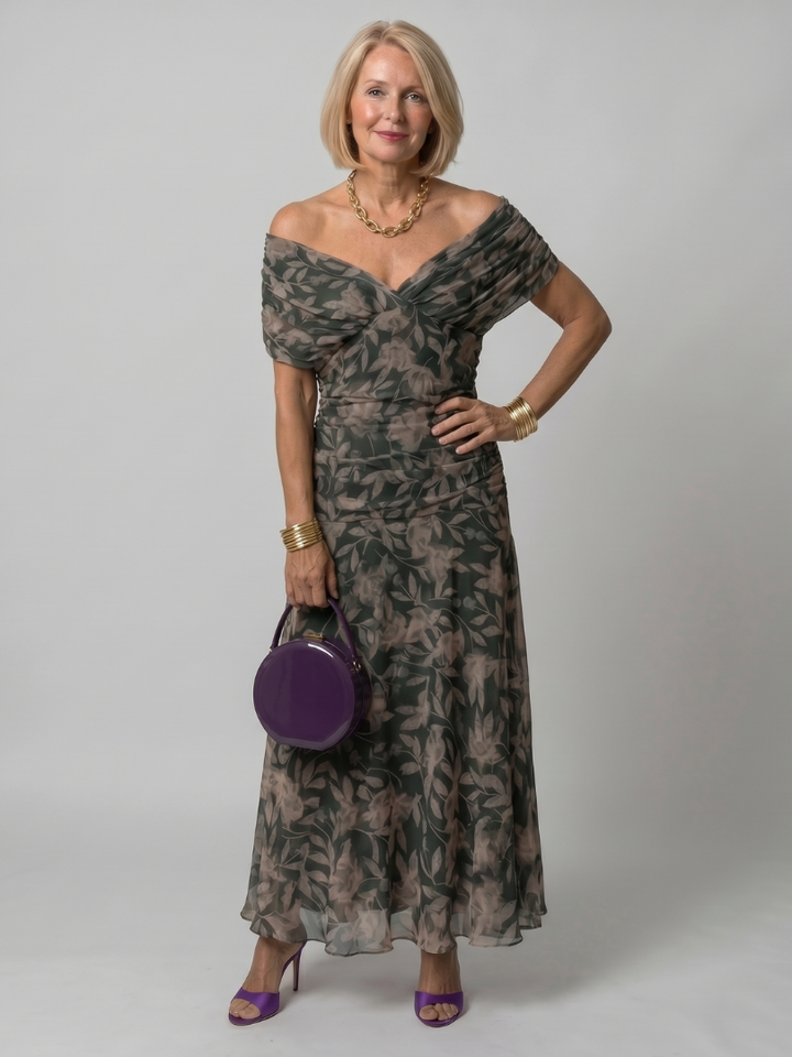 Calen | Off Shoulder Flow Dress