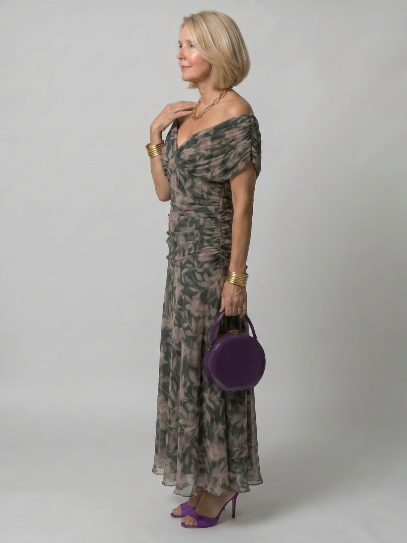Calen | Off Shoulder Flow Dress