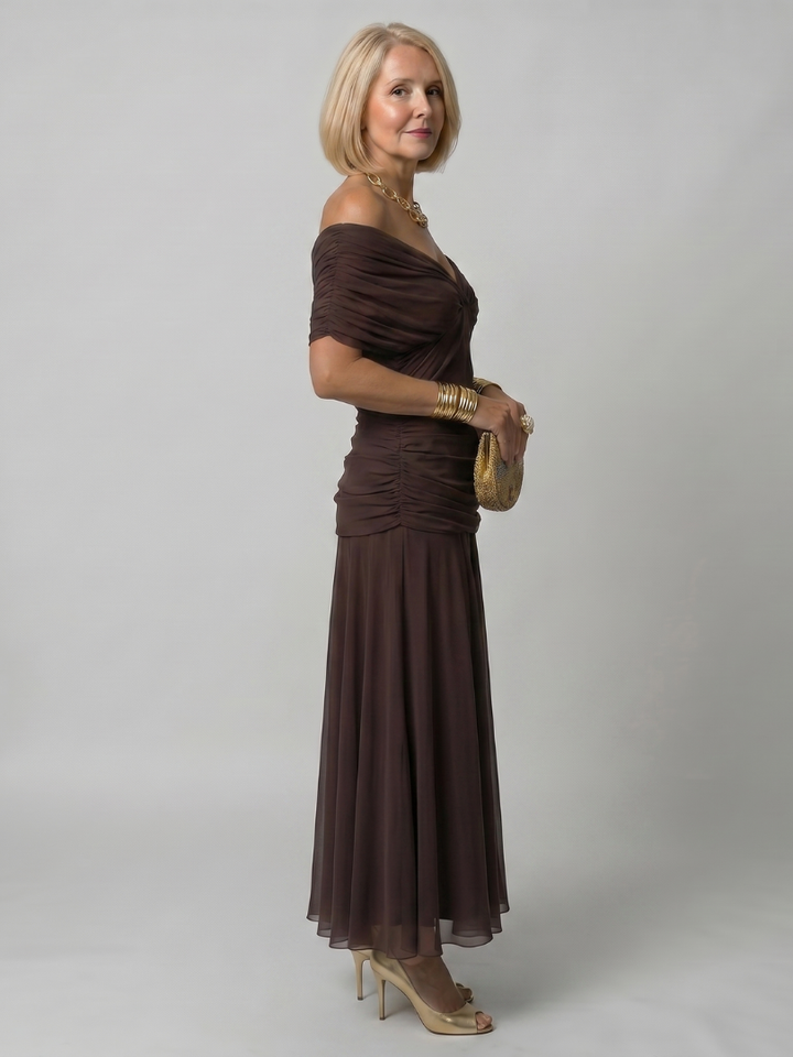 Calen | Off Shoulder Flow Dress