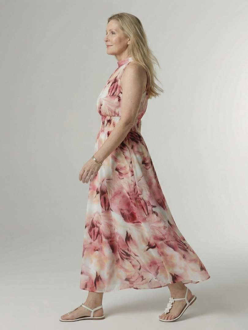 Sylin | Gathered Halter Dress