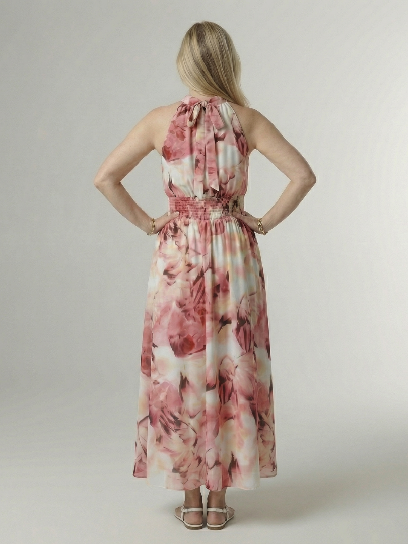 Sylin | Gathered Halter Dress