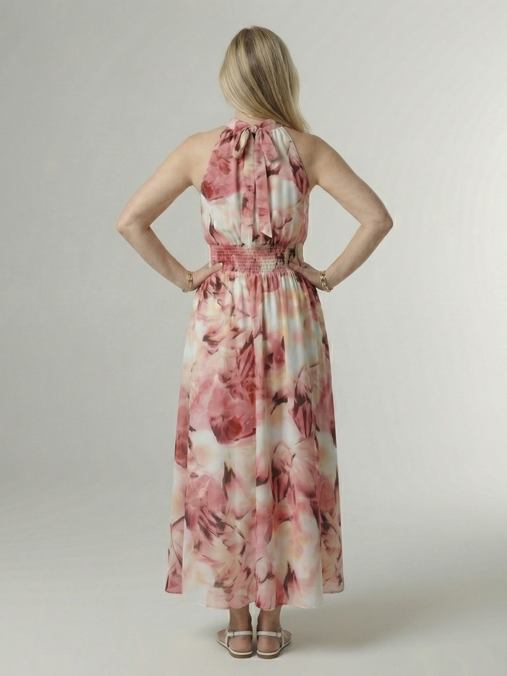 Sylin | Gathered Halter Dress