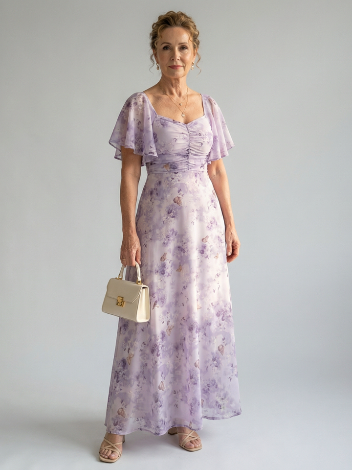 Vaelis | Flutter Sleeve Dress
