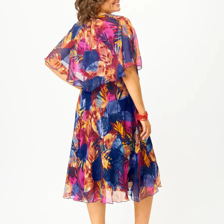 Eloria | Comfortable Plus Size Chiffon Dress