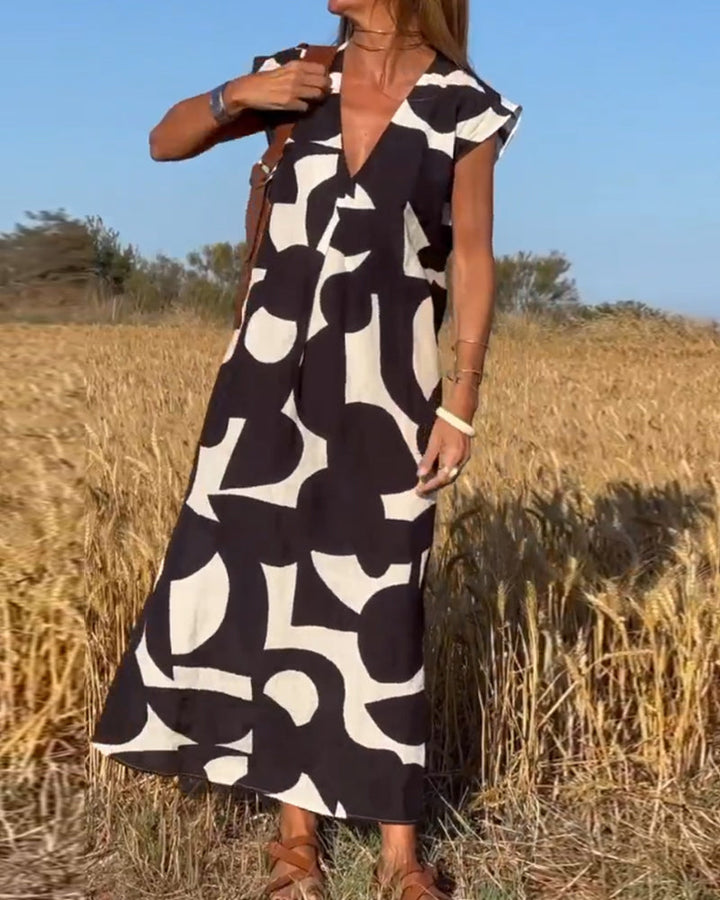Kenley – Relaxed Abstract Dress