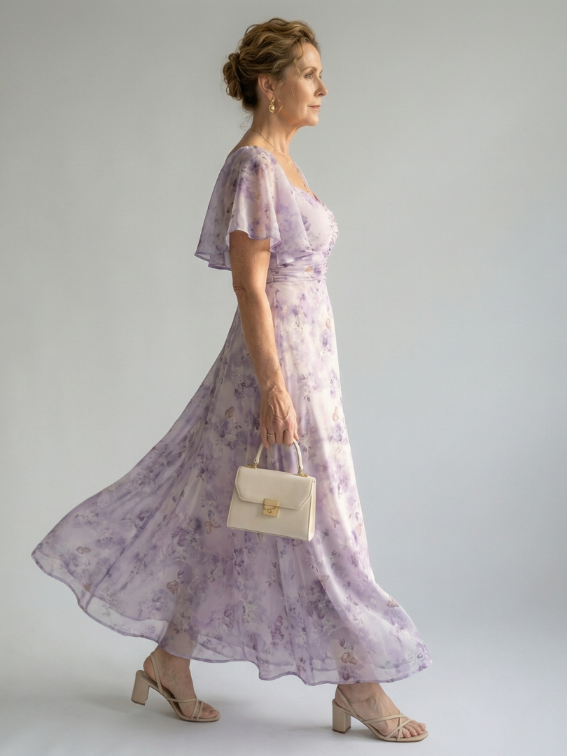 Vaelis | Flutter Sleeve Dress