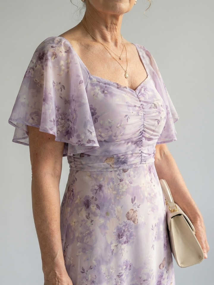 Vaelis | Flutter Sleeve Dress
