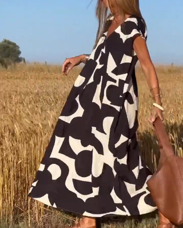 Kenley – Relaxed Abstract Dress