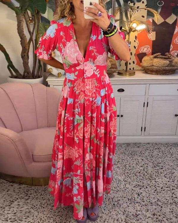 Rosalie – Vibrant Floral Dress