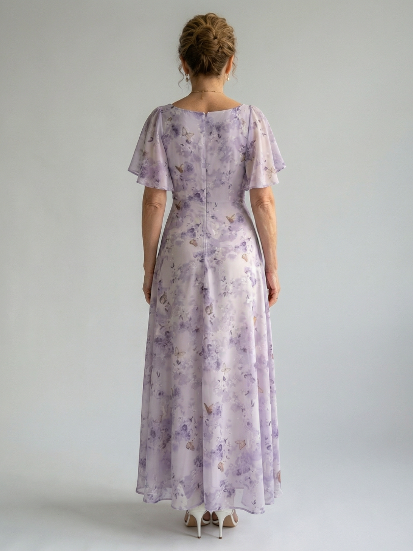 Vaelis | Flutter Sleeve Dress
