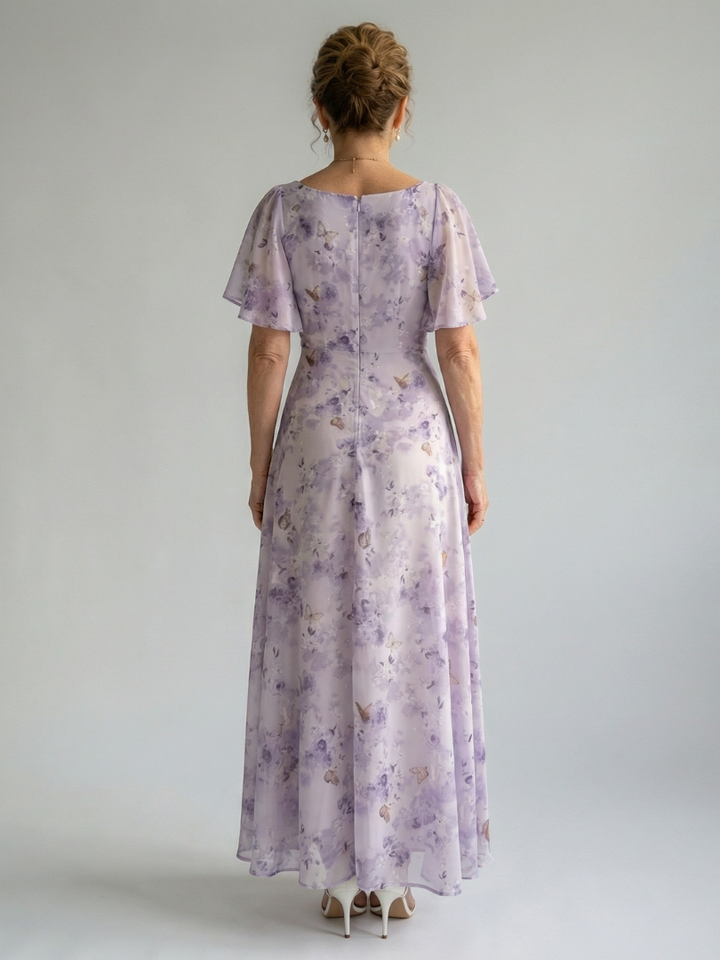 Vaelis | Flutter Sleeve Dress