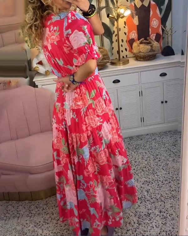 Rosalie – Vibrant Floral Dress