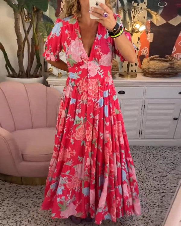 Rosalie – Vibrant Floral Dress