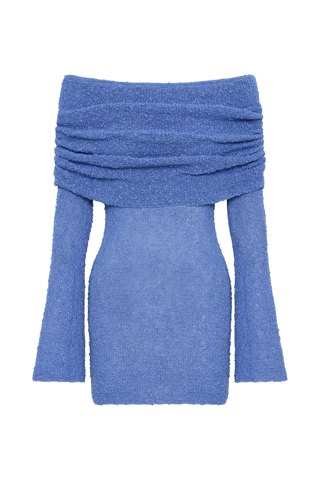 Giana | Off-Shoulder Knitted Mini Dress – Sheer Summer Look