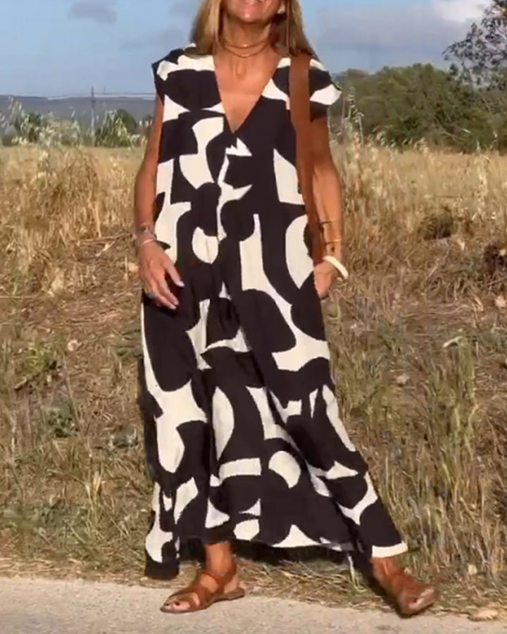 Kenley – Relaxed Abstract Dress