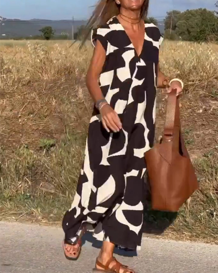 Kenley – Relaxed Abstract Dress