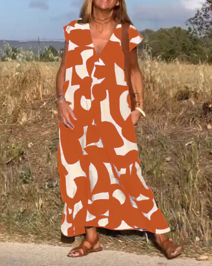 Kenley – Relaxed Abstract Dress