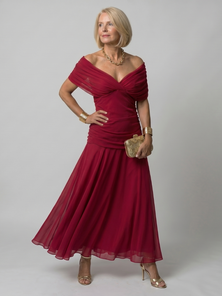 Calen | Off Shoulder Flow Dress