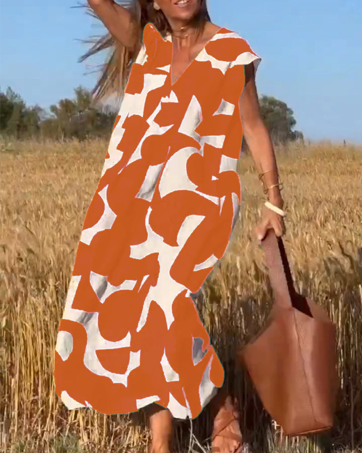 Kenley – Relaxed Abstract Dress