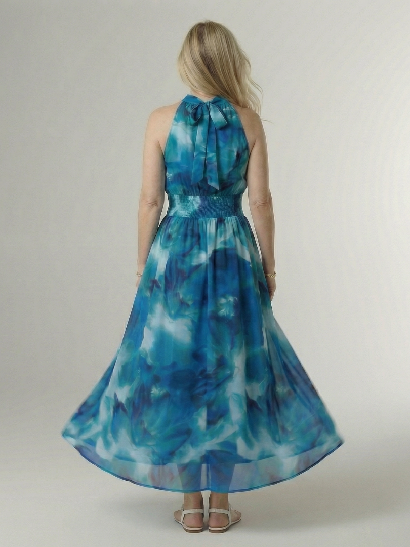 Sylin | Gathered Halter Dress