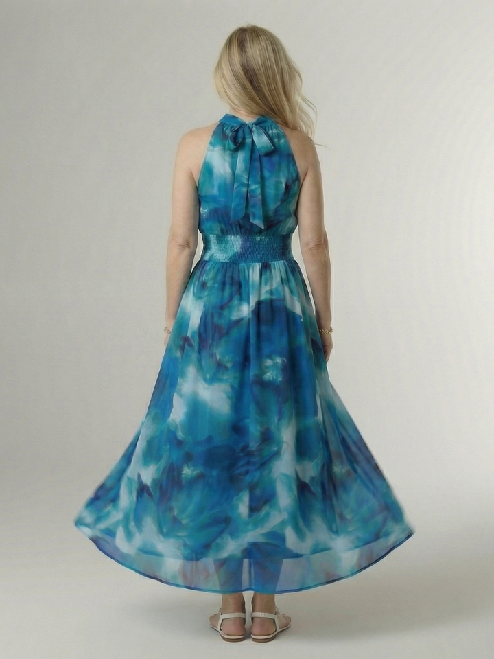 Sylin | Gathered Halter Dress