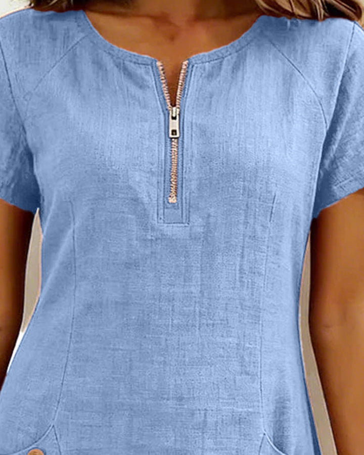 Penelope – Dress With Zipper And Pockets