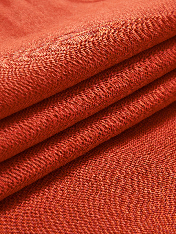 Lotje | Red Summer Dress with V-Neck