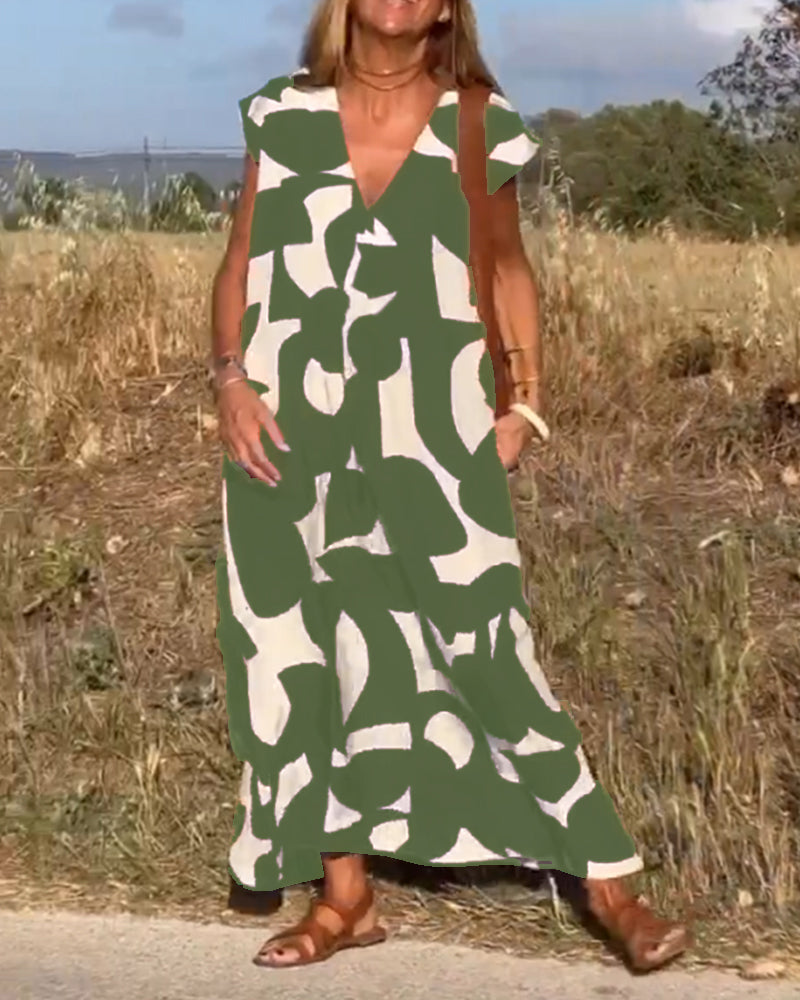 Kenley – Relaxed Abstract Dress