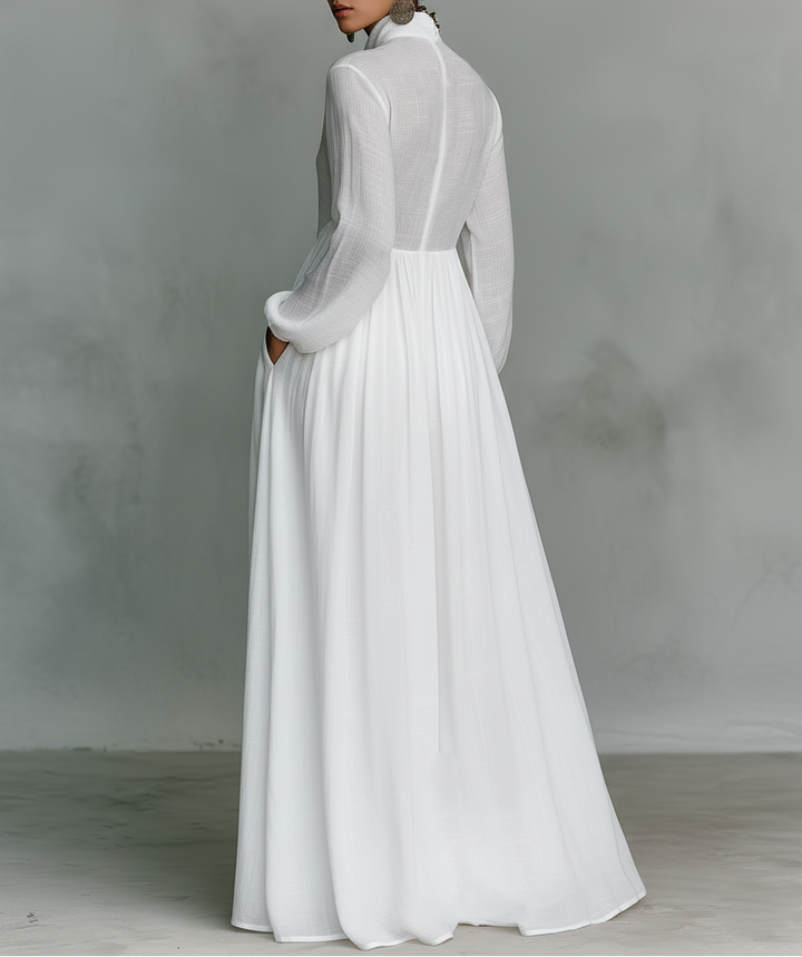 Alessandra | Flowing Button-Front Maxi Dress