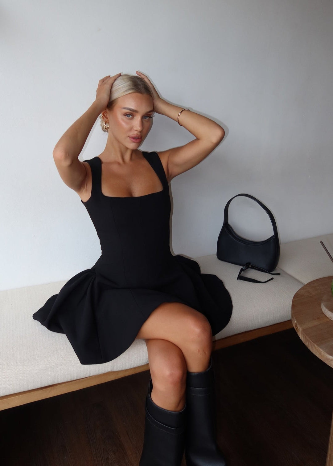 Milan | Trending Little Black Dress Flare Mini Dress
