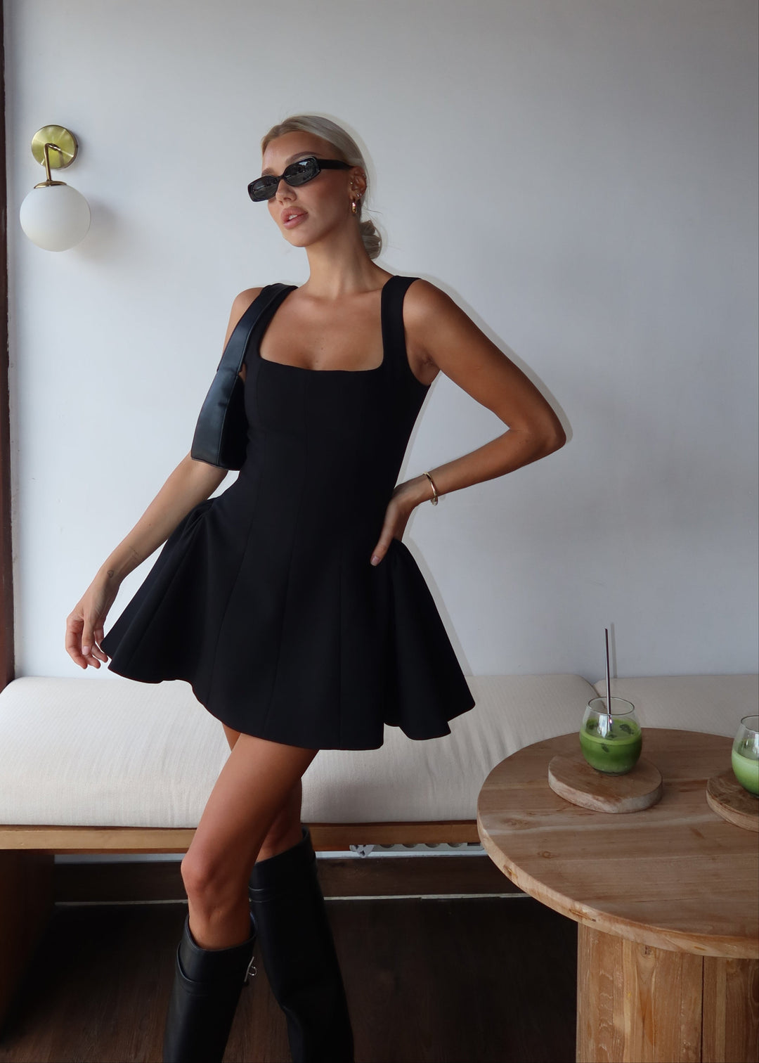 Milan | Trending Little Black Dress Flare Mini Dress