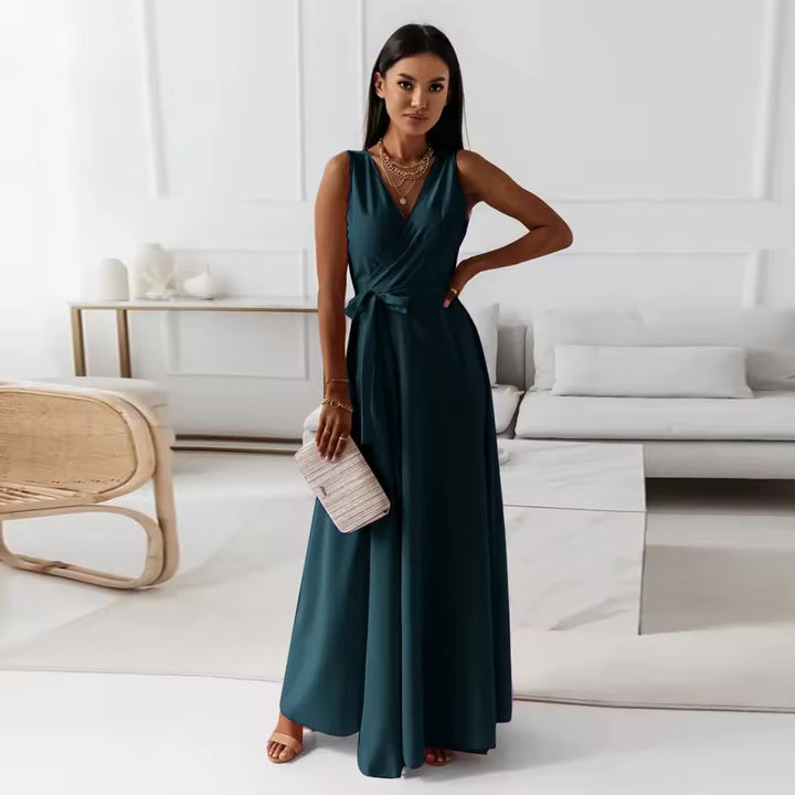 Valerina – Women's Loose A-line V-Neck Dress