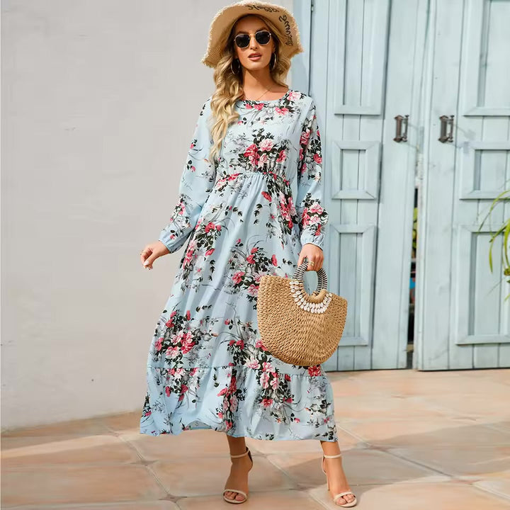 Isadora – Elegant Floral Maxi Dress