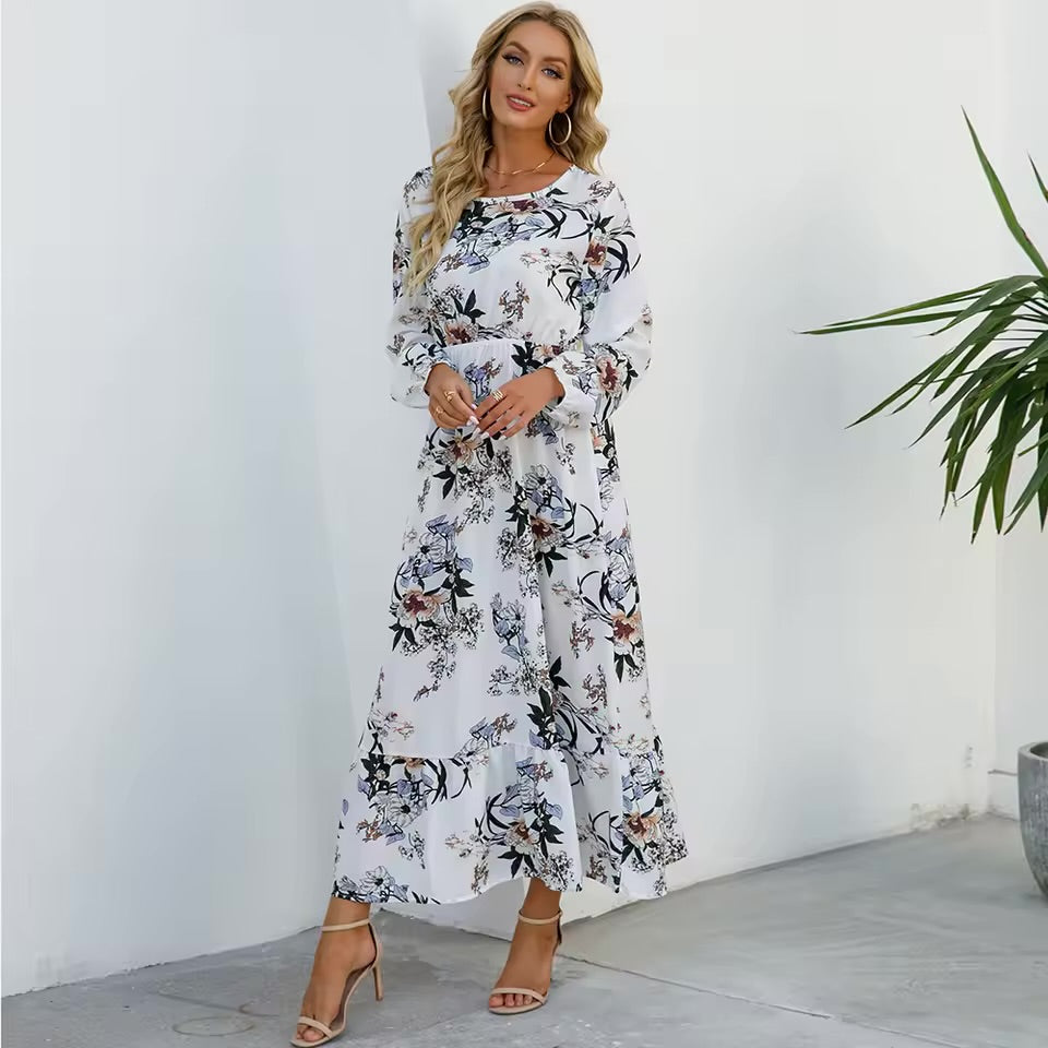Isadora – Elegant Floral Maxi Dress