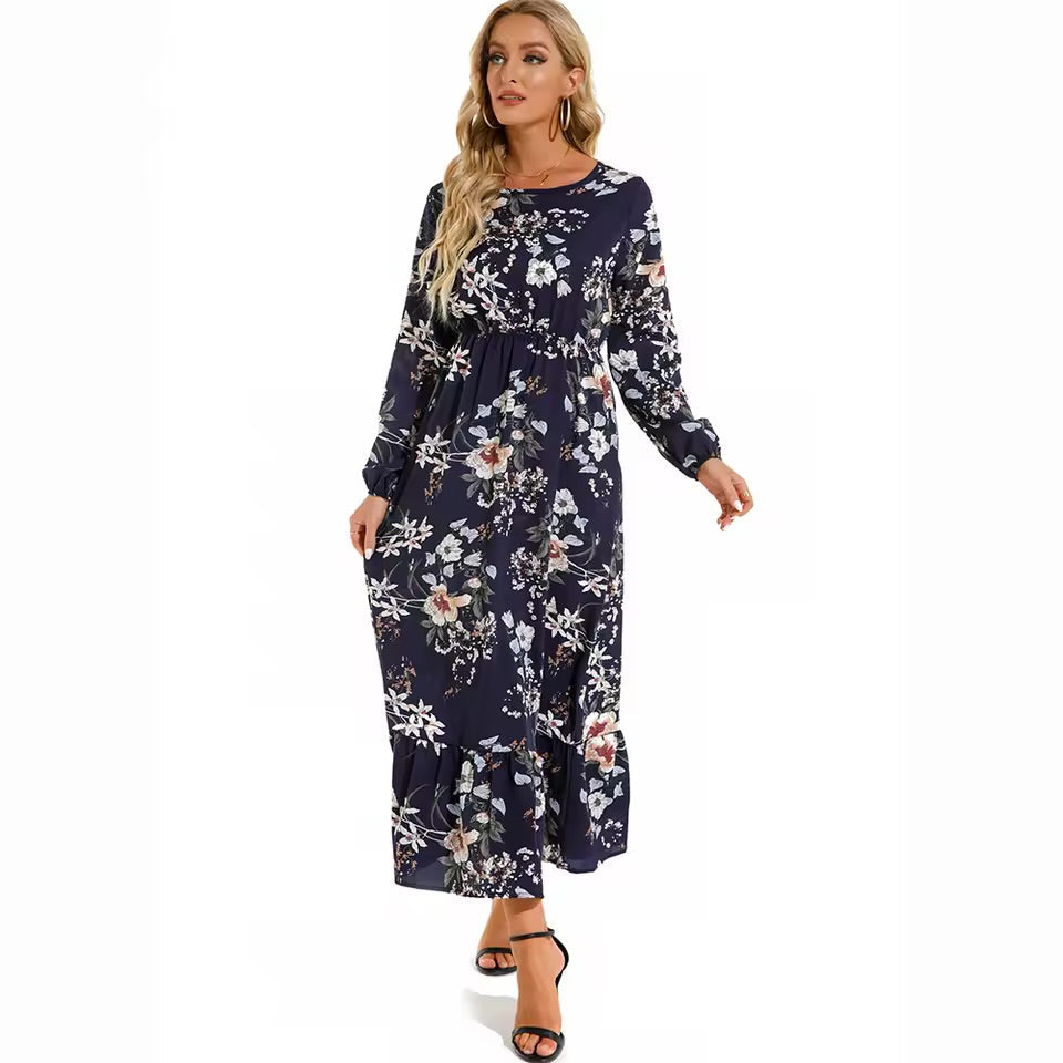 Isadora – Elegant Floral Maxi Dress