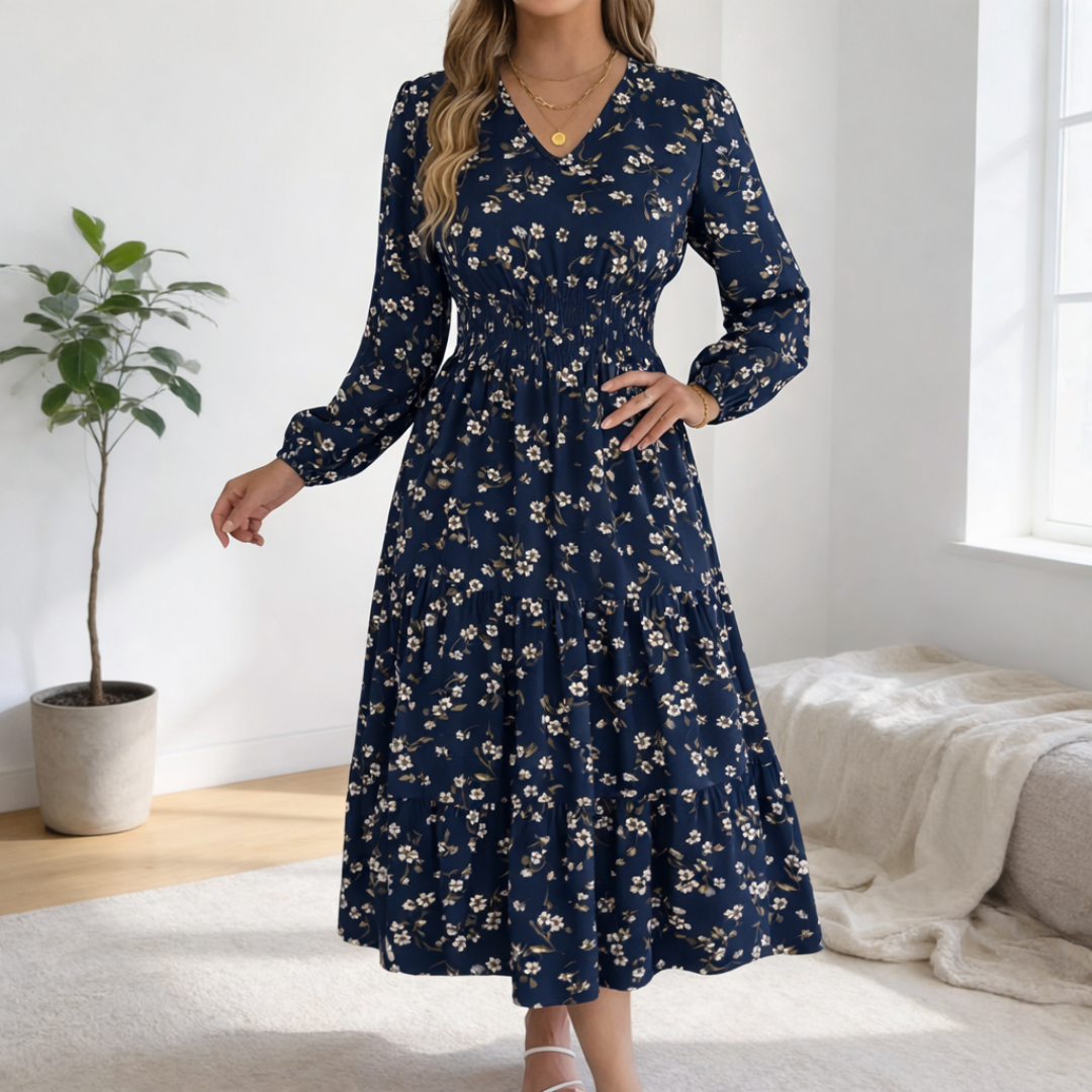 Aveline | Floral Long Dress