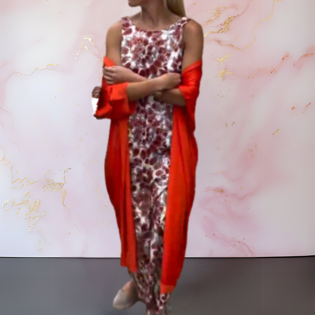 Giavanna™ | Elegant Dress with Cardigan