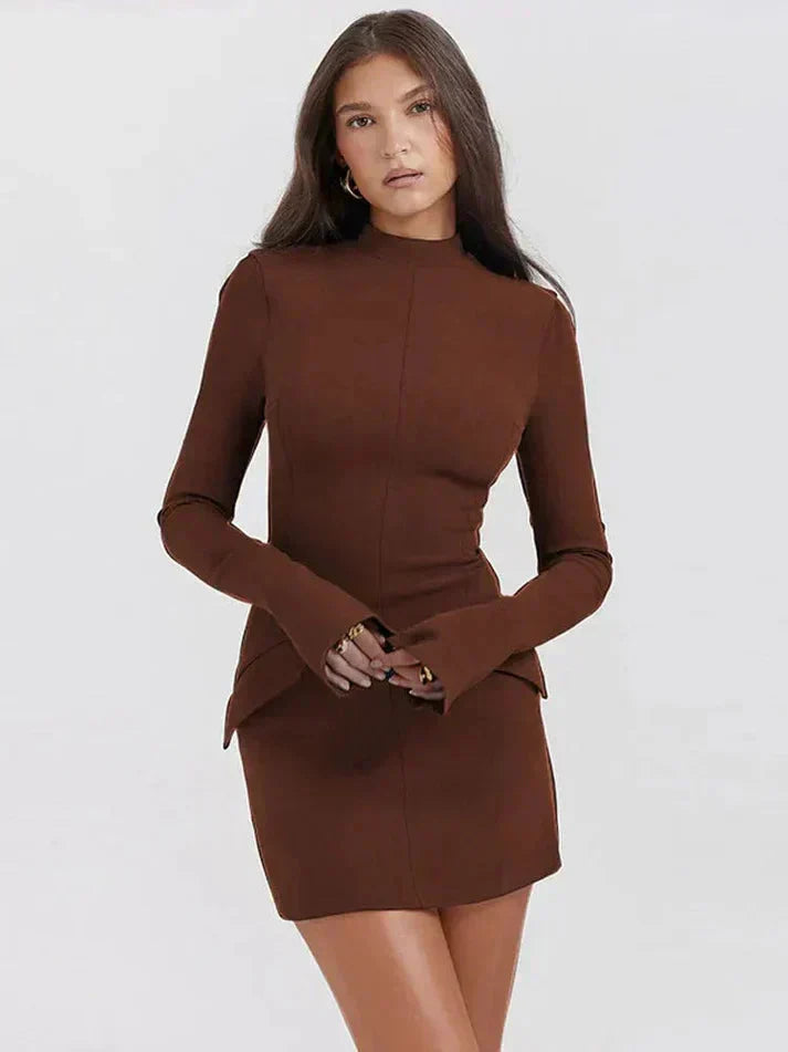 Meish | Elegant A-line Mini Dress for Women