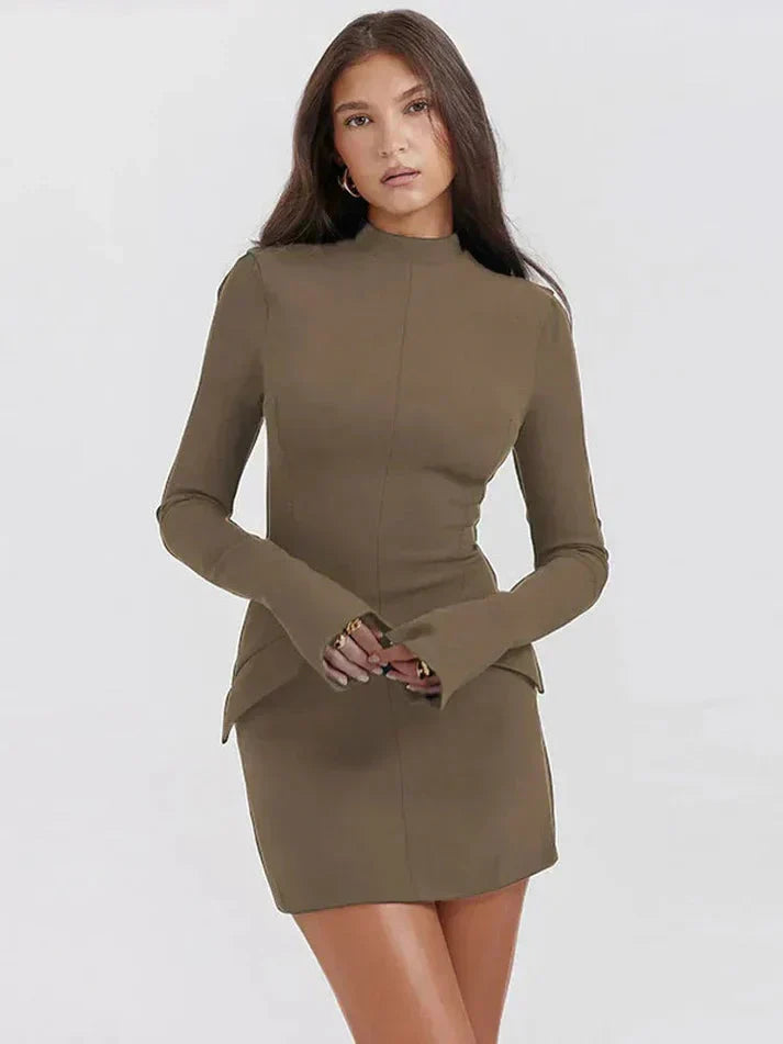 Meish | Elegant A-line Mini Dress for Women