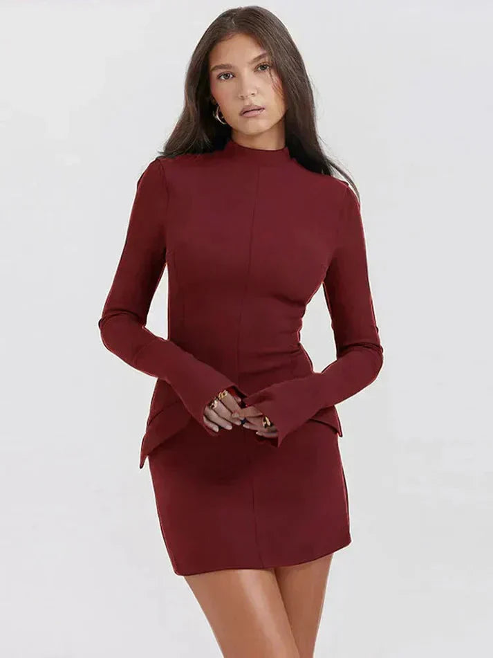 Meish | Elegant A-line Mini Dress for Women