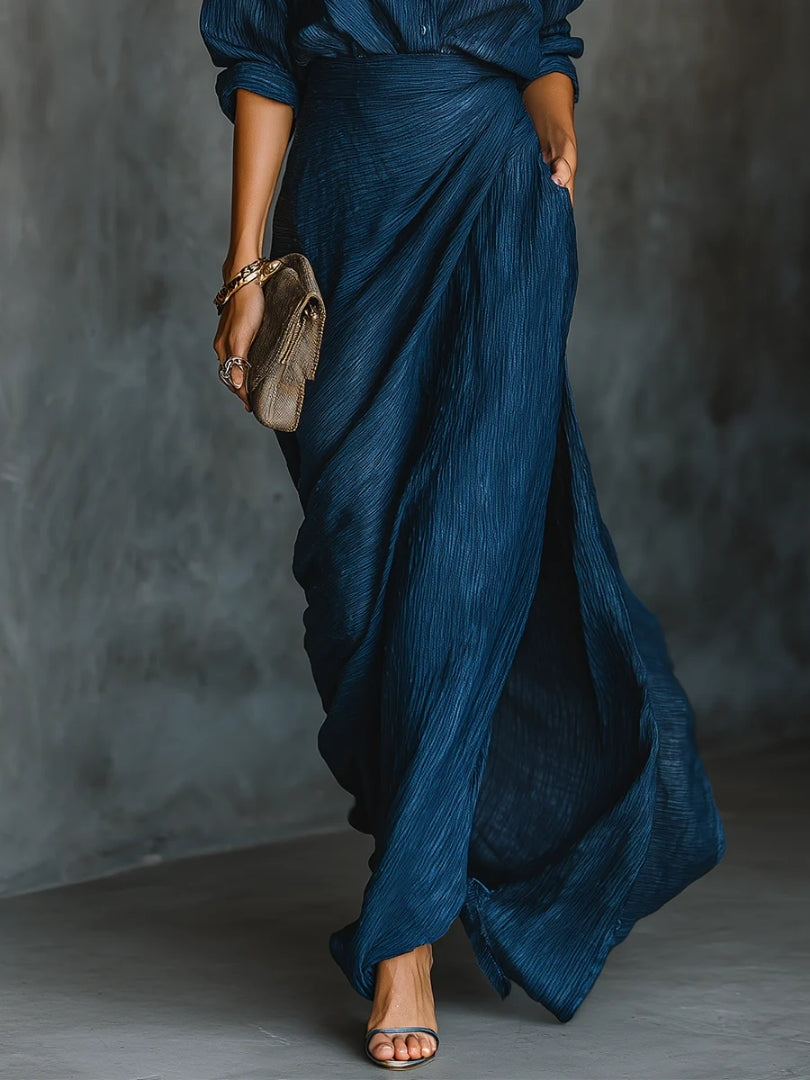 Lunara | Timeless Shirt & Long Skirt Set