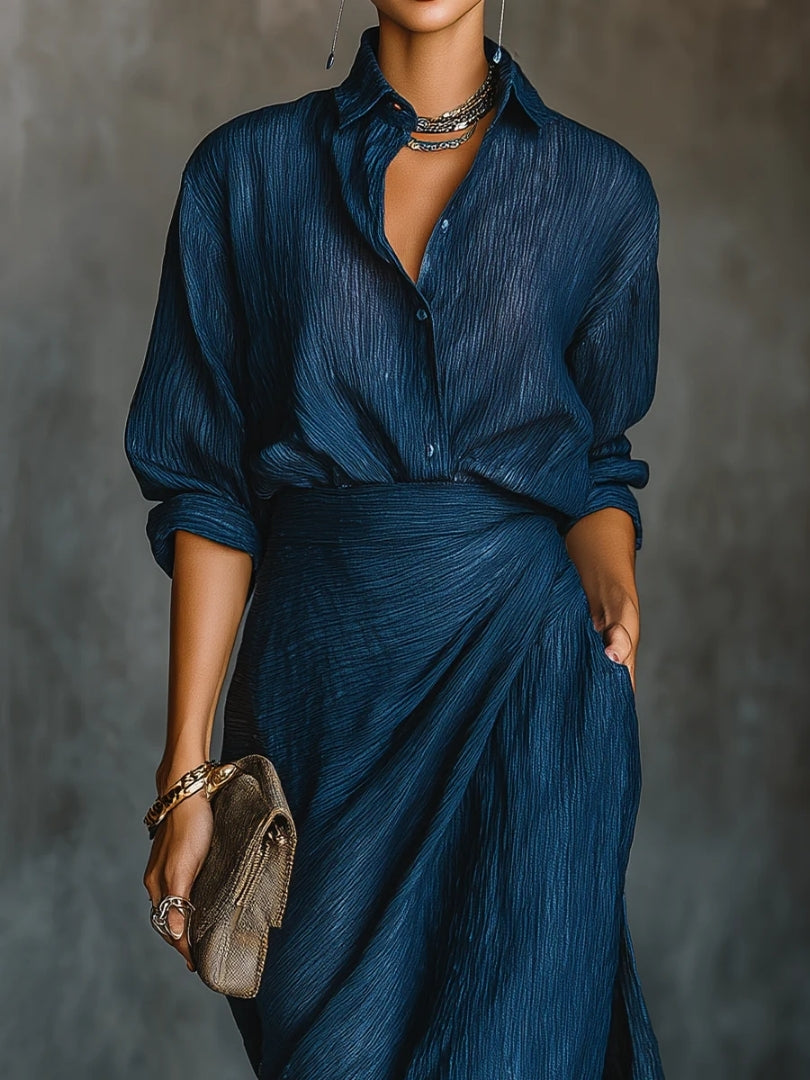 Lunara | Timeless Shirt & Long Skirt Set