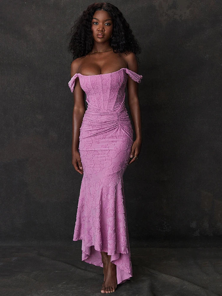 Isadora™ | Elegant Pink Maxi Dress