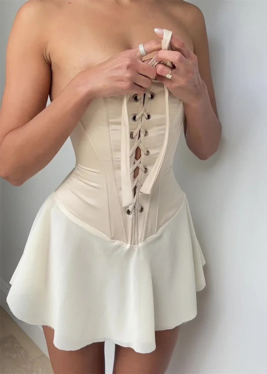 Ziah | Corset Mini Dress for Women – Sleeveless and Elegant