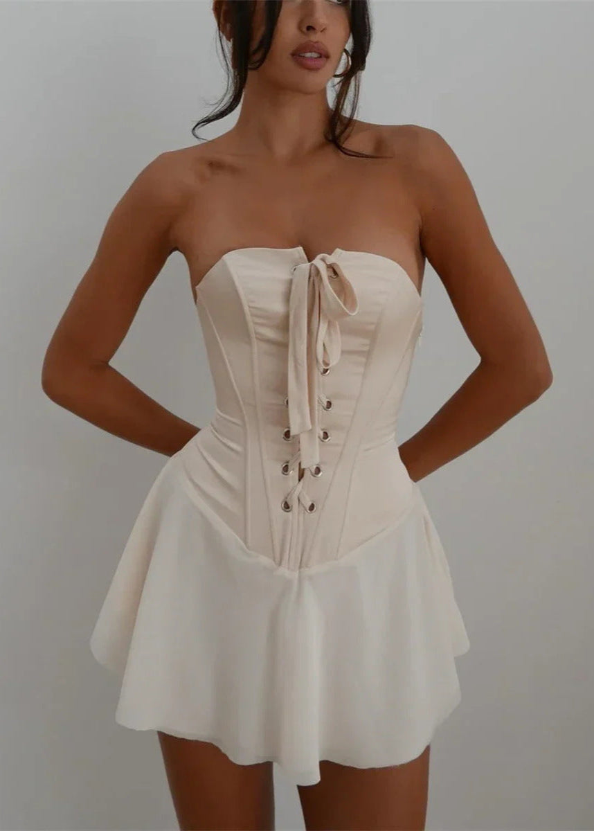 Ziah | Corset Mini Dress for Women – Sleeveless and Elegant