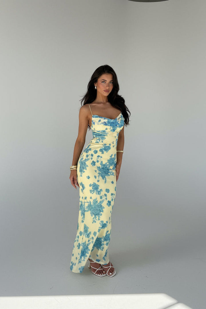 Isadora™ | Sleeveless Floral Maxi Dress