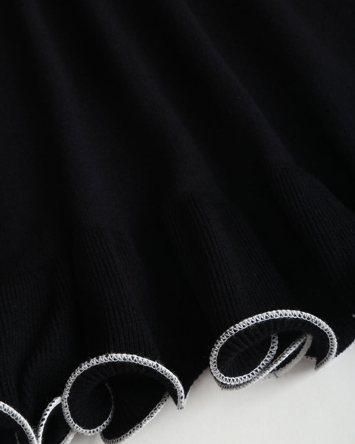 Felora | Ribbed Mini Dress - with Ruched Detailing, Casual Elegant