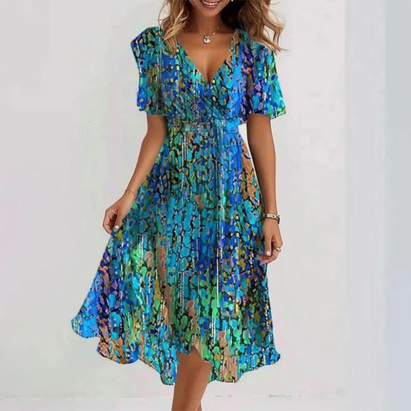 AMARA | Elegant Colourful Dress