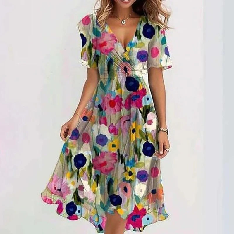 AMARA | Elegant Colourful Dress