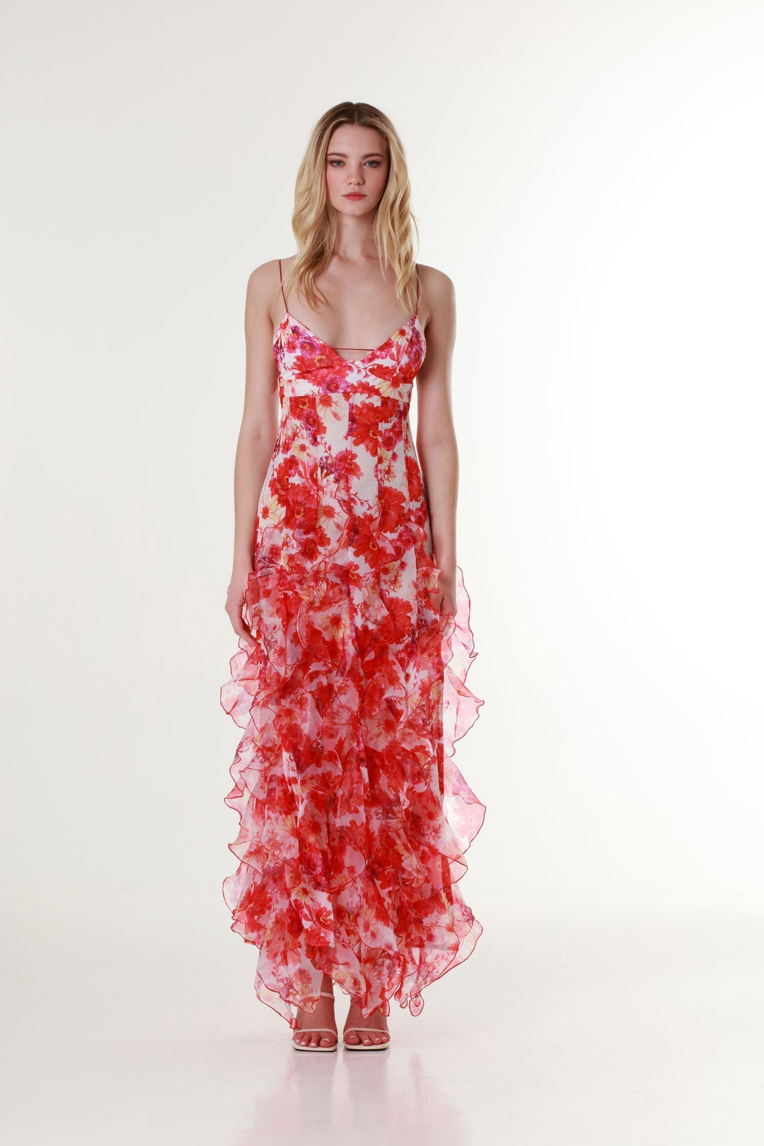 Isadora™ | Margot Floral Ruffle Maxi Dress